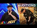 Richard goodall receives the golden buzzer for dont stop believin  auditions  agt 2024
