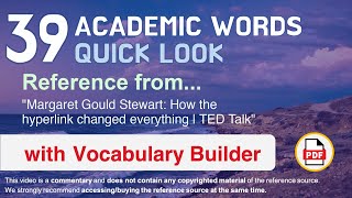 39 Academic Words Quick Look Words Ref from "How the hyperlink changed everything | TED Talk" Net Worth