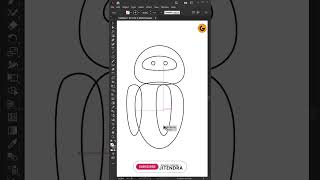 Vector Robo Illustration Tips | Adobe illustrator shorts | #shorts #vector #illustratorshorts