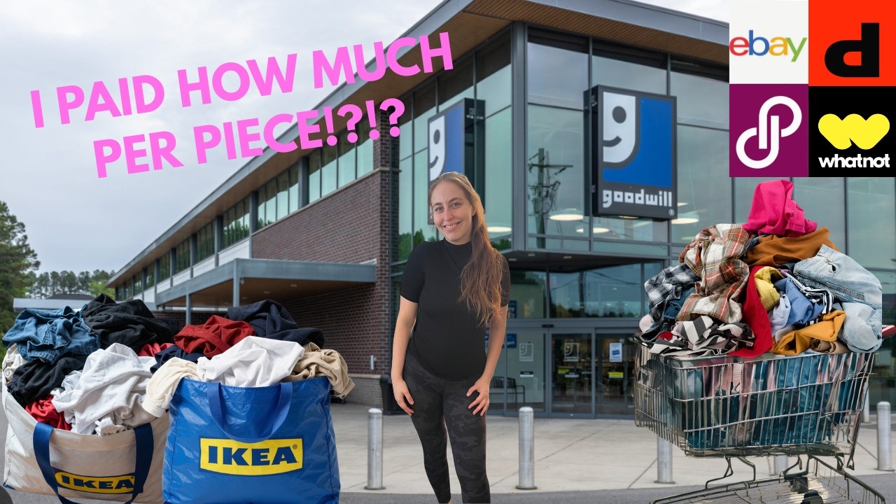 30+ Pieces For $30 From Goodwill!? Everything I Bought To Resell On Depop | Ebay | Poshmark