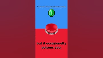 Would you press the button? (Minecraft Edition) Part 75 #Shorts #WouldYouRather #Gaming