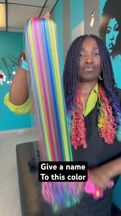  Hair braid color blend - YouTube