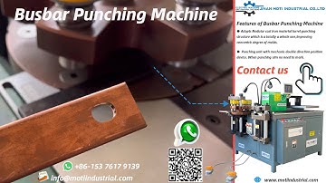 Copper Busbar Punching Machine MOTI-30-3NC Busbar Cutting Punching and Bending Machine