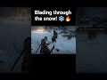 Blading through the snow! ❄️🔥