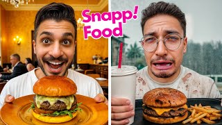 چشامونو بستیم و از اسنپ فود شانسی سفارش داریم🤣باورمون نمیشد اینا برامون اومدن🍱