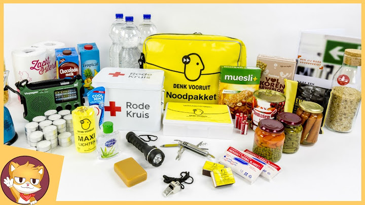 Wat zit er in mijn Noodpakket?