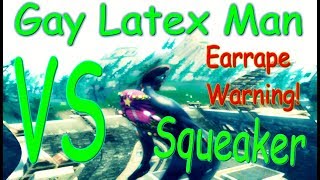 *Earrape Warning* | Gay Latex Man Vs Squeaker! | - Fortnite Playground w/ AmericanBanana