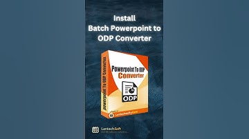 How to Convert PPT Files in ODP Files? Link in Description