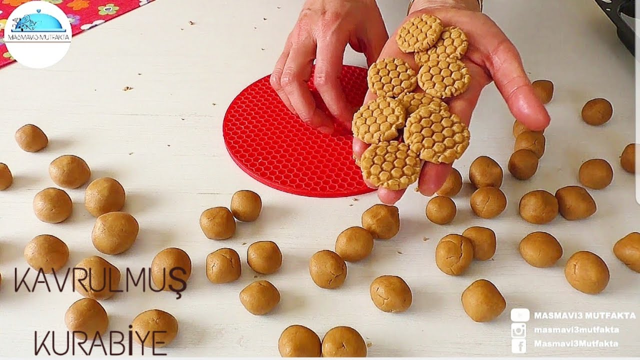 KAVRULMUŞ UNLA KURABİYE YAPTIM‼TADINA DOYAMADIK🔝ŞAHANE BİR LEZZETTT👏Kurabiye Tarifleri