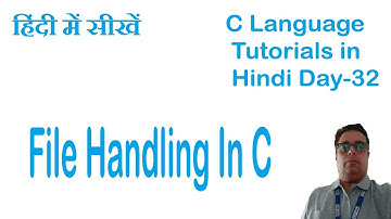 File Handling in C || File Functions in c || Reading and writing in a file using c