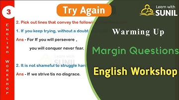 Try Again English Workshop :8th Standard : #learnwithsunil (Updated)
