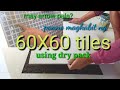 paano magkabit ng tiles gamit ang dry pack/how to install tiles using dry pack