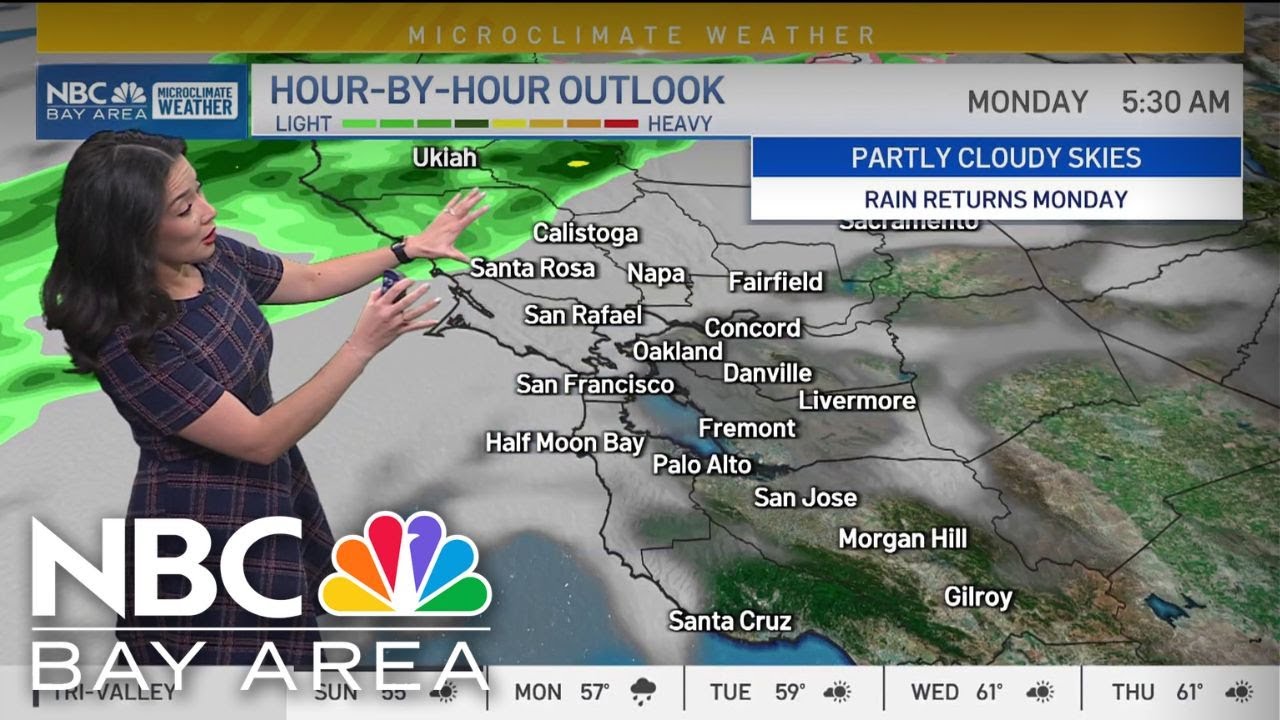 Bay Area forecast: Dry Sunday, More rain Monday - YouTube