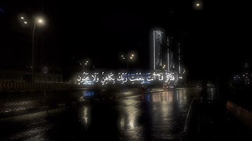 فذكر فما أنت بنعمتك ربك بكاهنٌ ولا مجنون (سورة الطور) محمد اللحيدان🤍❄️