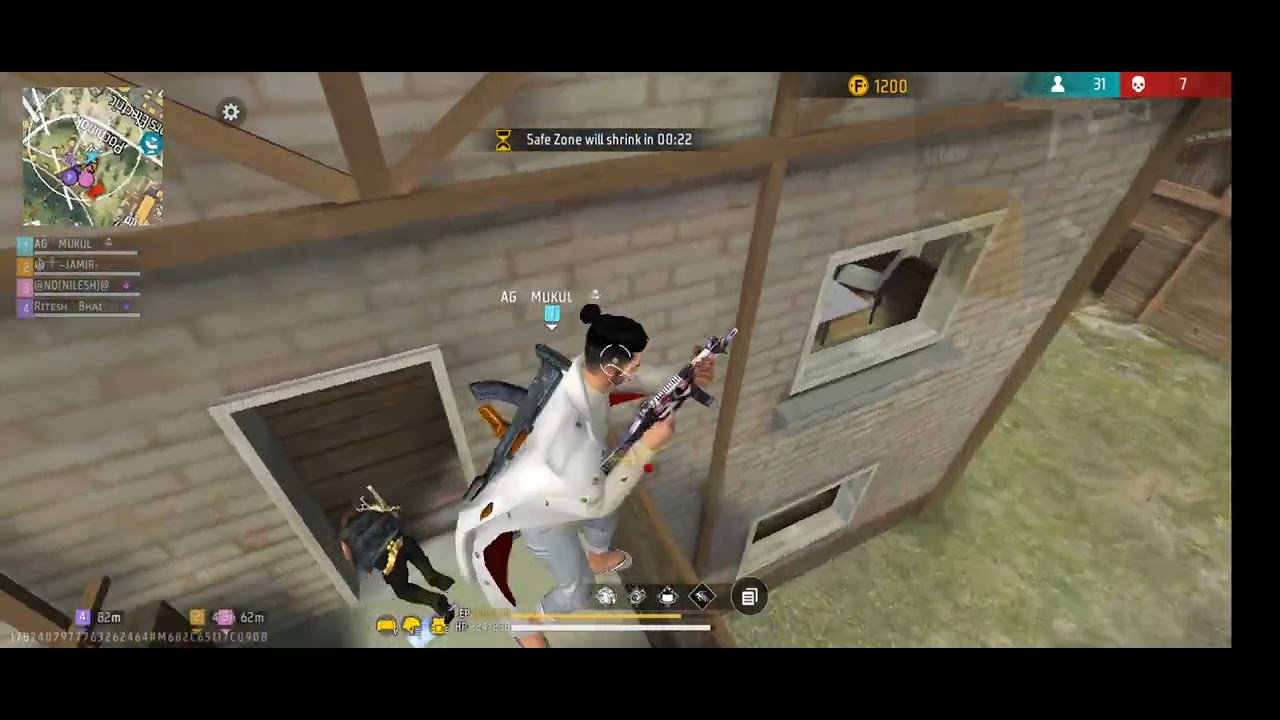 LOL EMOTE KA BADLA😈🔥1 VS 3 | MUKUL GAMER |