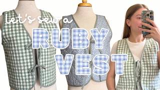 Quilted Ruby Vest Vlog + Review 🫐💙 Quilt Con Prep