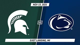 Penn State at Michigan State | Big Ten Volleyball | Nov. 13, 2021 | Highlights