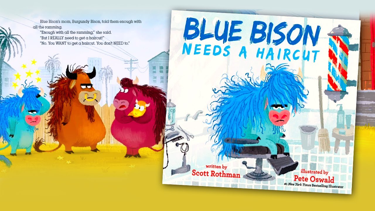 Blue Bison 🐃 Read aloud books for preschool, kindergarten & toddlers @aurelianakidsstories
