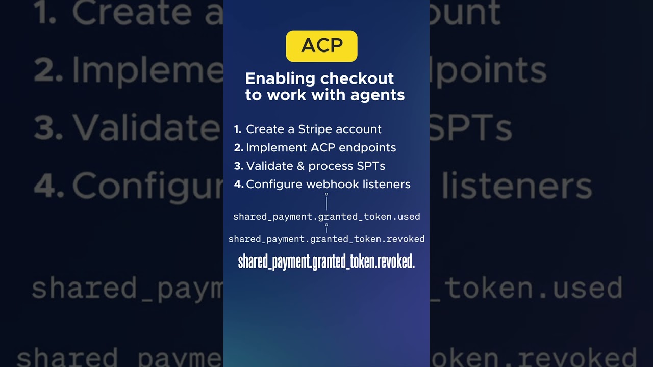 Agentic Commerce Protocol with Stripe for AI agent payments