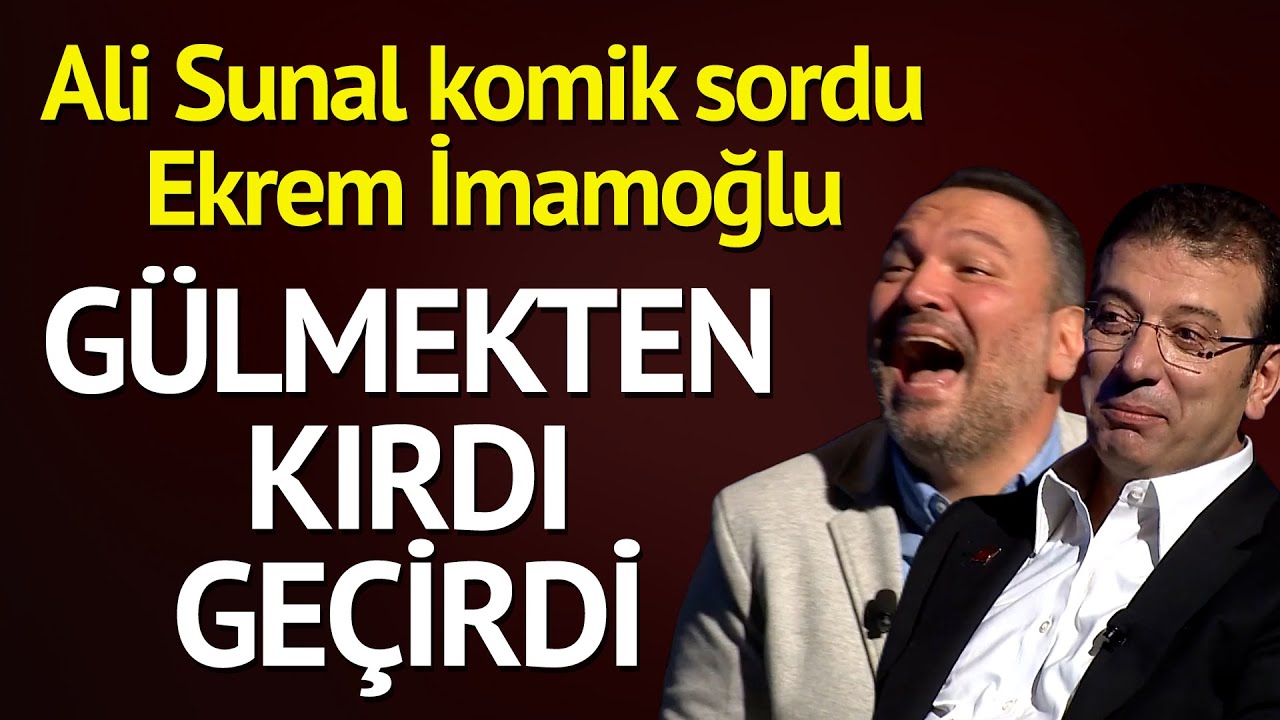Ali Sunal komik sordu Ekrem İmamoğlu gülmekten kırdı geçirdi!