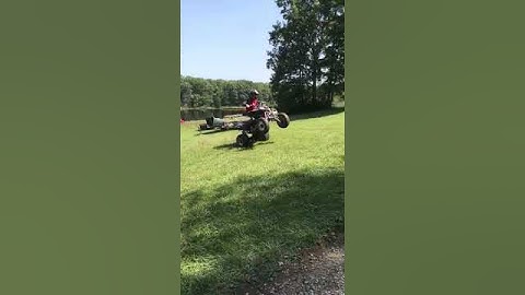 Hill assisted wheelie with my polaris predator 500