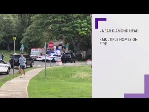 Shooting kills 2 Hawaii officers before homes catch fire - YouTube