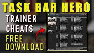 TBH Task Bar Hero Trainer Hack Menu +50 Cheats | Unlimited Energy, Instant Tasks, Max Level [NEW]