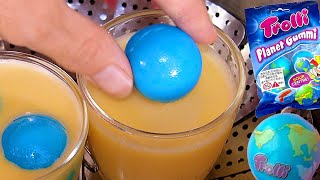 地球グミをカラメルの代わりでプリン!!　PDS