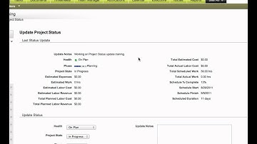How to do a status update in Daptiv