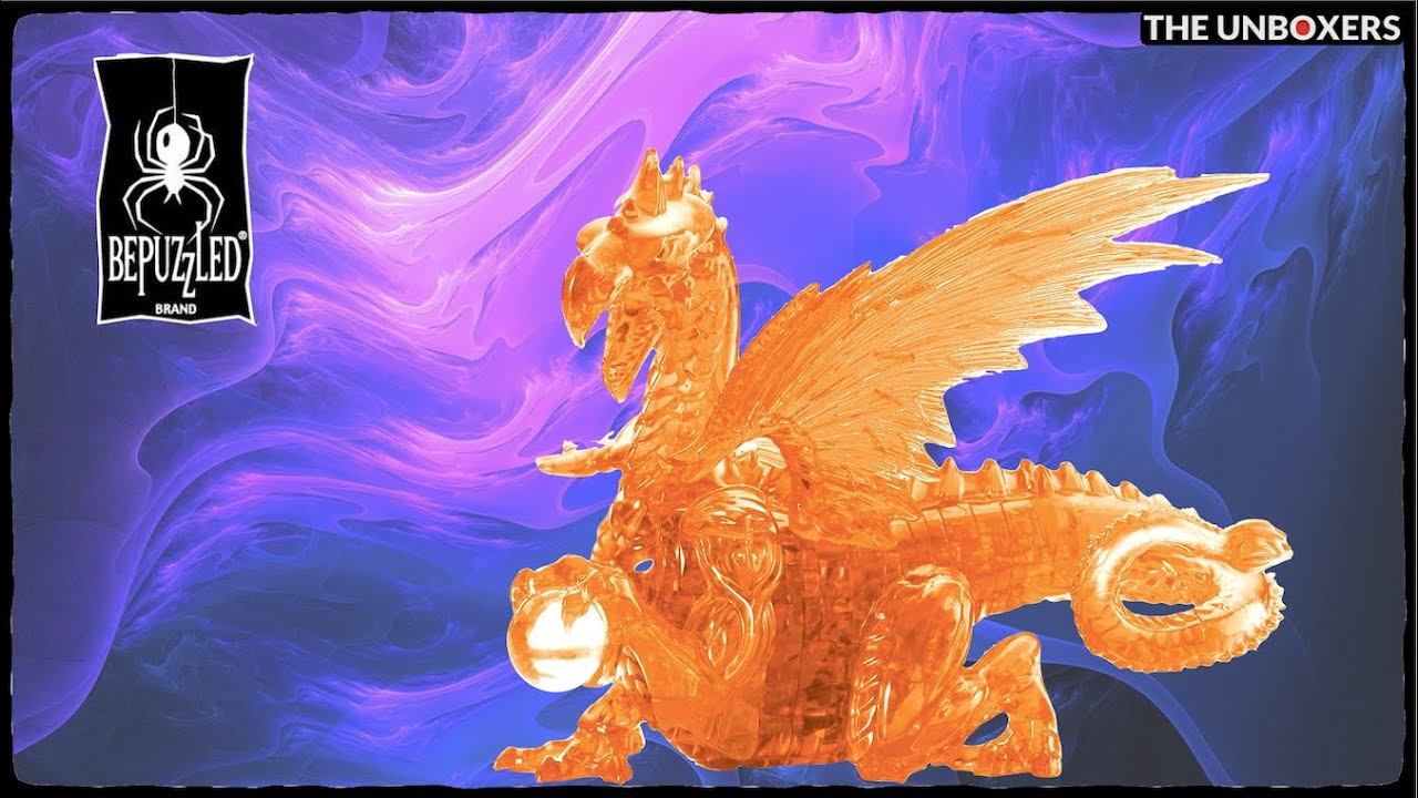 Dragon Original 3D Crystal Puzzle from BePuzzled, Ages 12 and Up