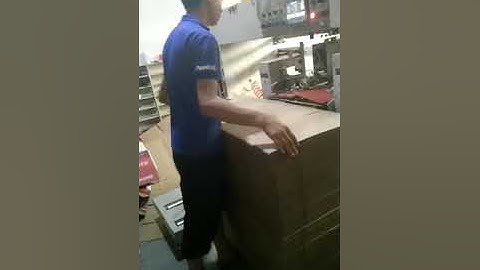 Semi auto carton box stitching machine, box press