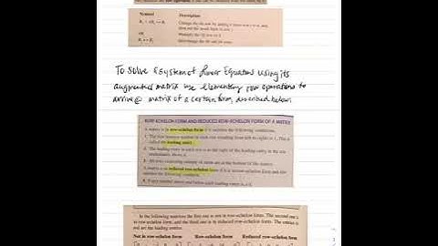 Ch 10.3 Matrices and Systems of Linear Equations