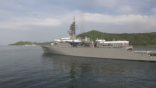 鳥羽(H29.5.7)練習艦『かしま』を追い抜く