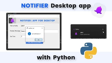NOTIFIER Desktop app with Python |  Notification Reminder App