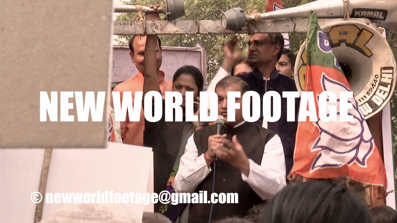 India, political rally of BJP Bharatiya Janata Party in New Delhi Narendra Modi