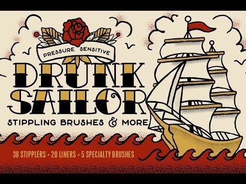 Drunk Sailor Stippling Brushes | Product Tour