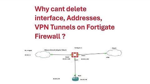 Why I cant Delete interface on Fortigate Firewall