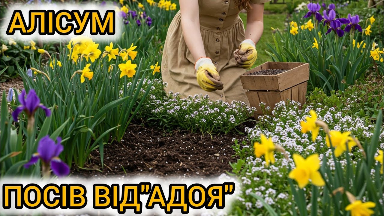 ЛОБУЛЯРІЯ(АЛІСУМ)КОРОЛІВСЬКИЙ КИЛИМ.Від ПОСІВУ ДО цвітіння.Alisum planted from A to Z.ІНШИЙ ПОСІВ ⏬.