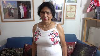 Aruna Sharma in Time & Tru Embroidered Maxi Dress, New Jersey NJ, USA at Uppsala home, Jan 13, 2019