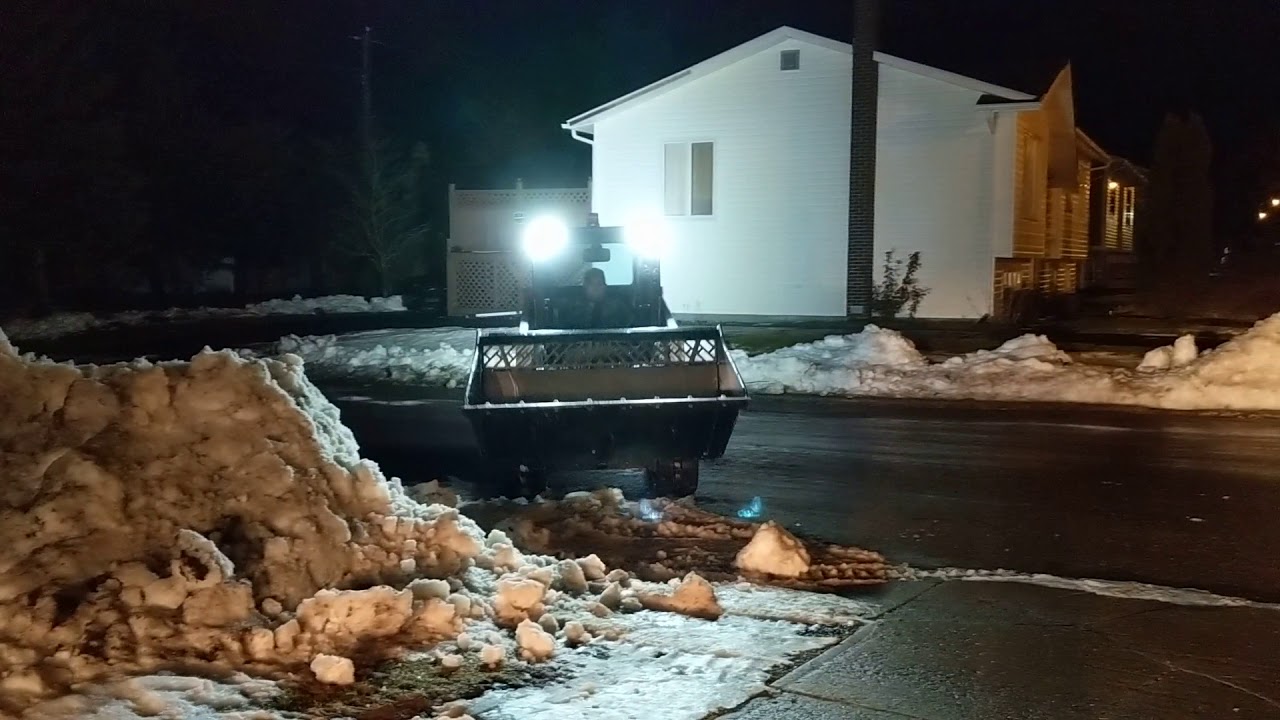 Bobcat T450 with snow bucket YouTube