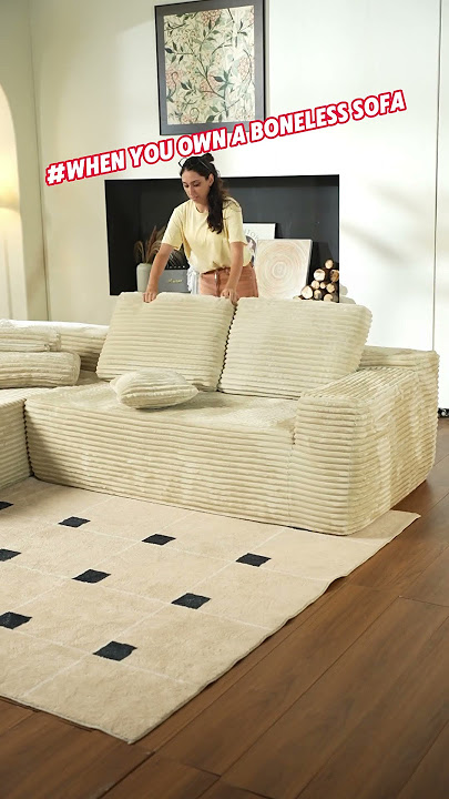 Boneless sofas give you more than a little bit of pleasure #cozy #couch  #sofa