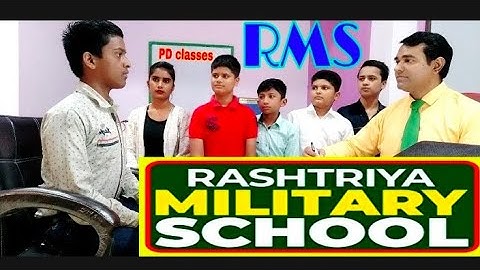 Rms interview questions and answers |  Rashtriya military school interview l PD Classes
