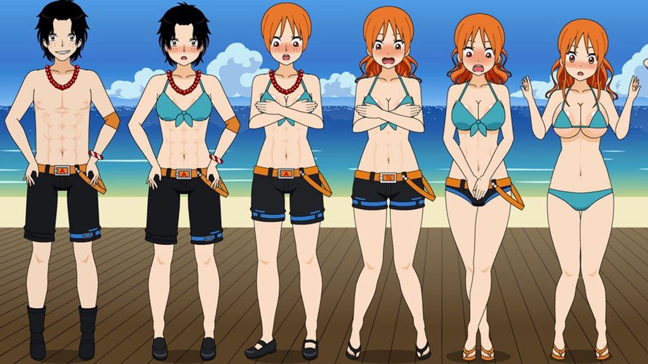 One Piece TG TF Body Swap Full Tg & Tf TRANSFORMATION - YouTube.