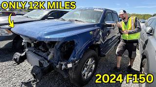 I Found a Wrecked 2024 Ford F150 With Only 12k Miles!
