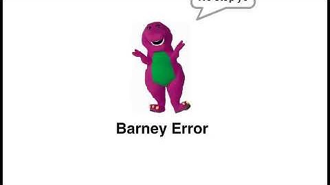 My 86th Barney Error