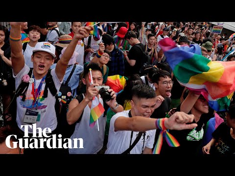 Celebrations As Taiwan Becomes First In Asia To Legalise Same-sex Marriage