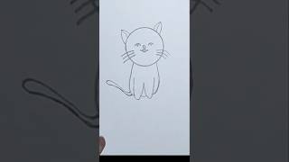 cat drawing easily. #drawing #art #quickdrawing #easydrawing #farjanadrawingacademy #cat #howto