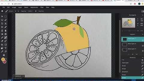 How to turn a simple line drawing into a digital illustration using Pixlr