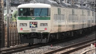 E233系3000番台+E231系1000番台、185系踊り子田町駅通過