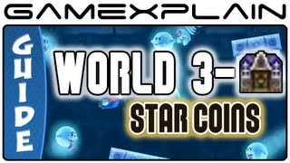 New Super Mario Bros U Sparkling Waters Haunted Shipwreck Star Coins Guide Youtube